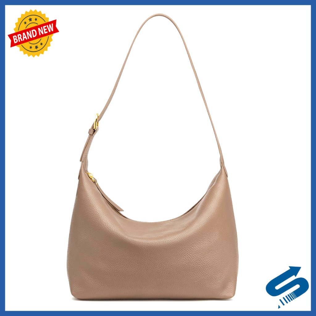 Genuine Leather Hobo Bag Crossbody Shoulder Purse Work Casual Chic Elegant
